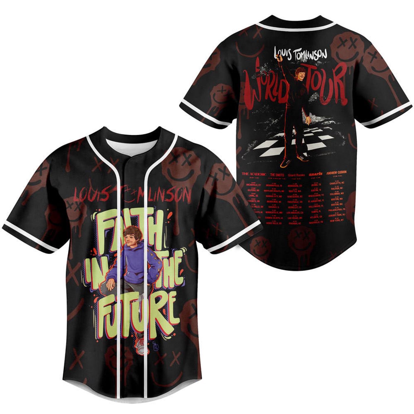 Faith In The Future Baseball Jersey For Men Women And Kids Gift