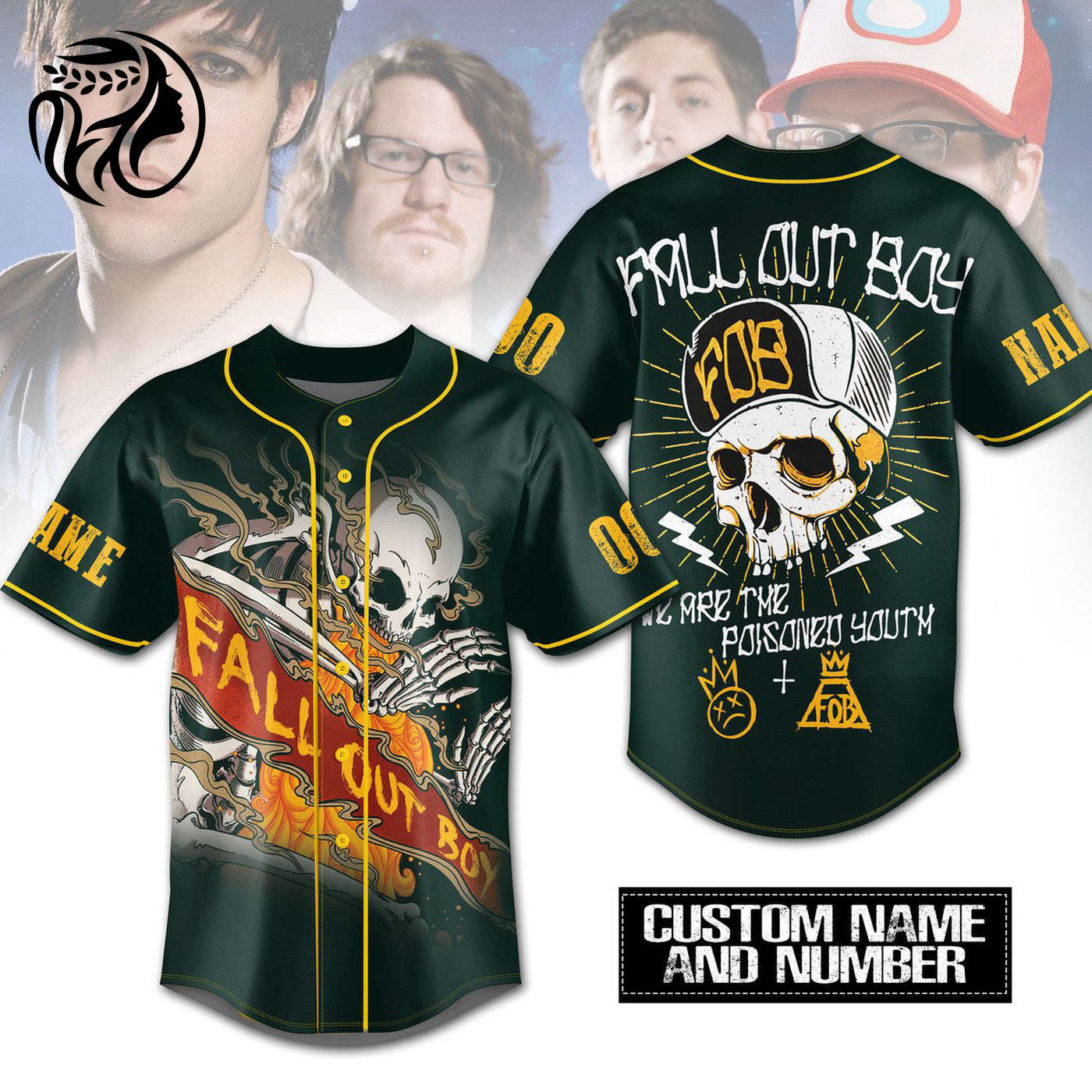 Fall Out Boy Baseball Jersey For Men Women And Kids Gift