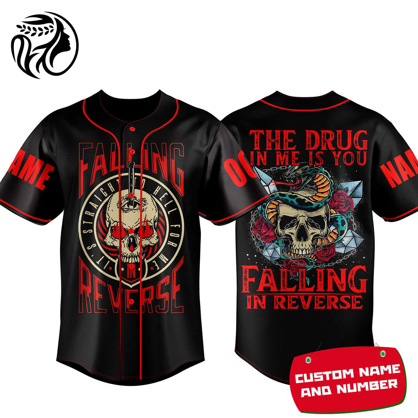 Falling In Reverse Baseball Jersey For Men Women And Kids Gift