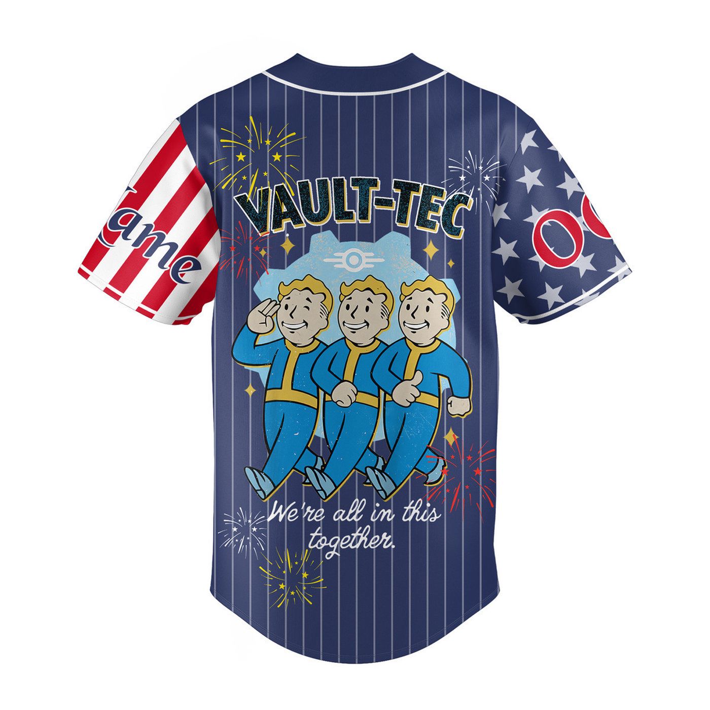 Fallout Vault-Tec Baseball Jersey For Men Women And Kids Gift