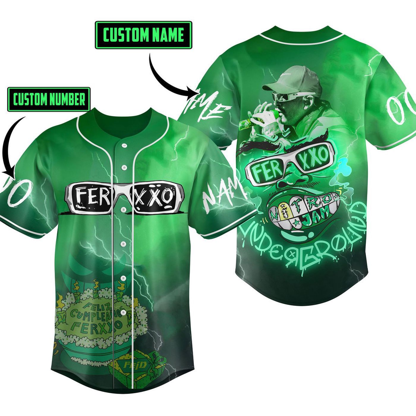Feliz Cumpleanos Ferxxo Baseball Jersey For Men Women And Kids Gift