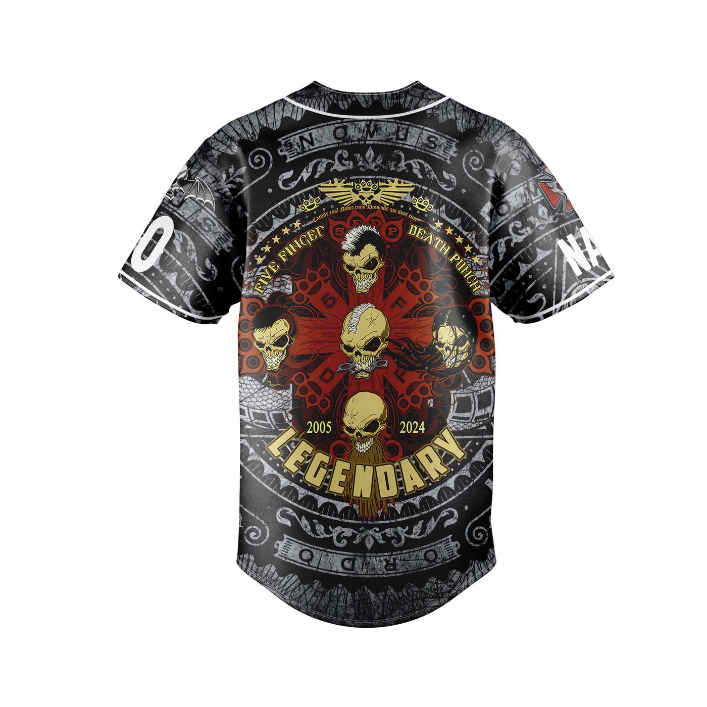 Five Finger Death Punch Baseball Jersey For Men Women And Kids Gift