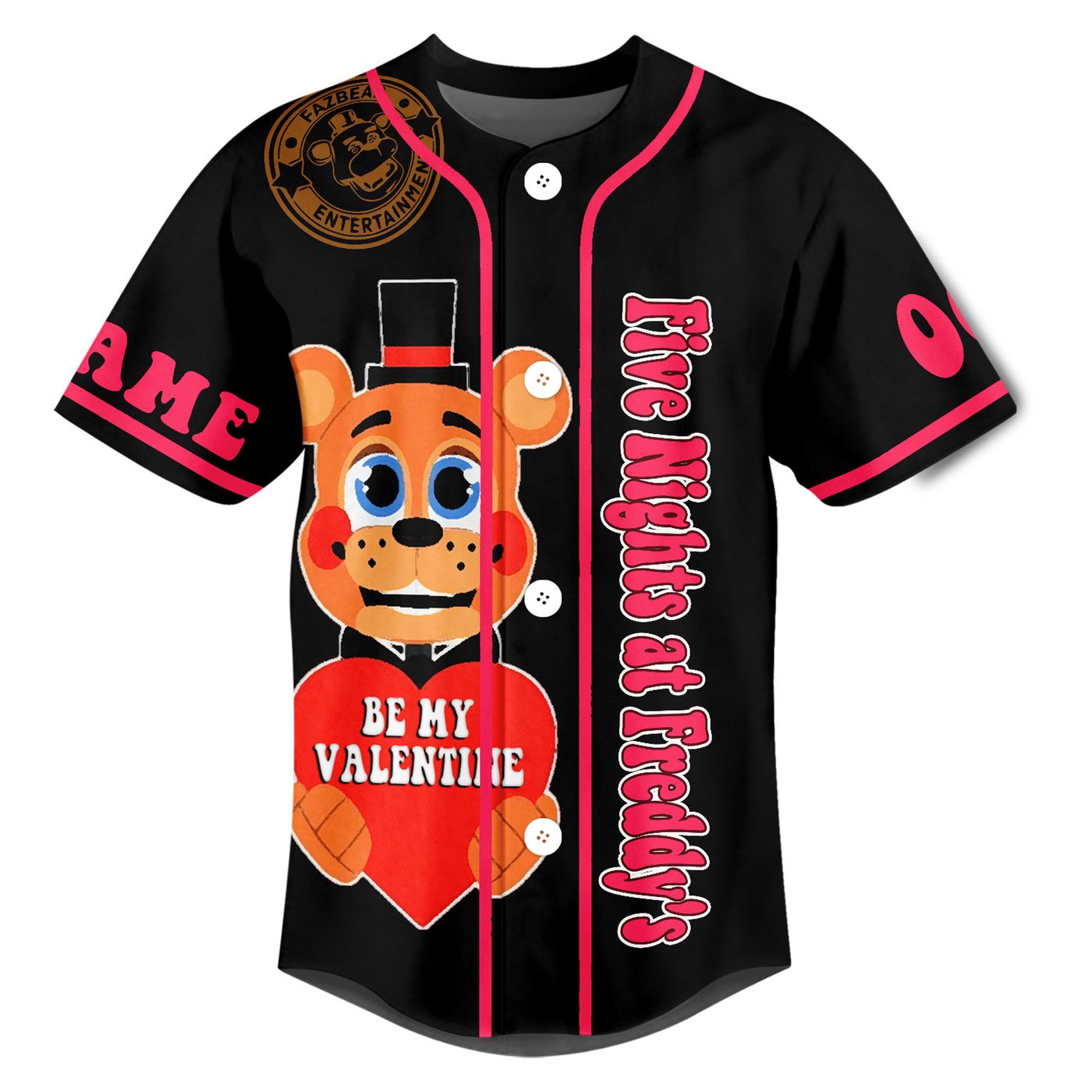 Five Nights at Freddy Baseball Jersey For Men Women And Kids Gift