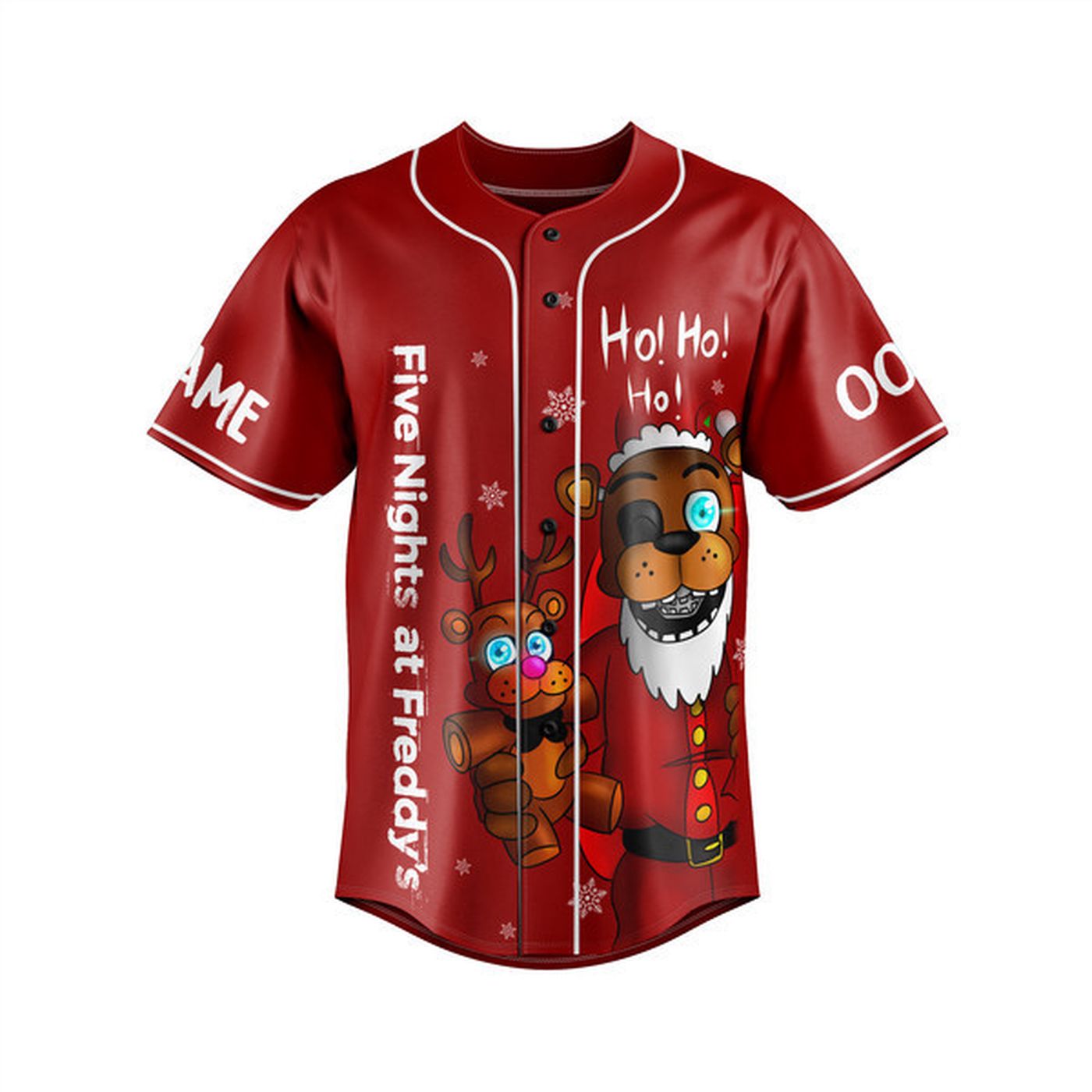 Five Nights At Freddy Baseball Jersey For Men Women And Kids Gift Five Nights At Freddy Baseball Jersey For Men Women And Kids Gift