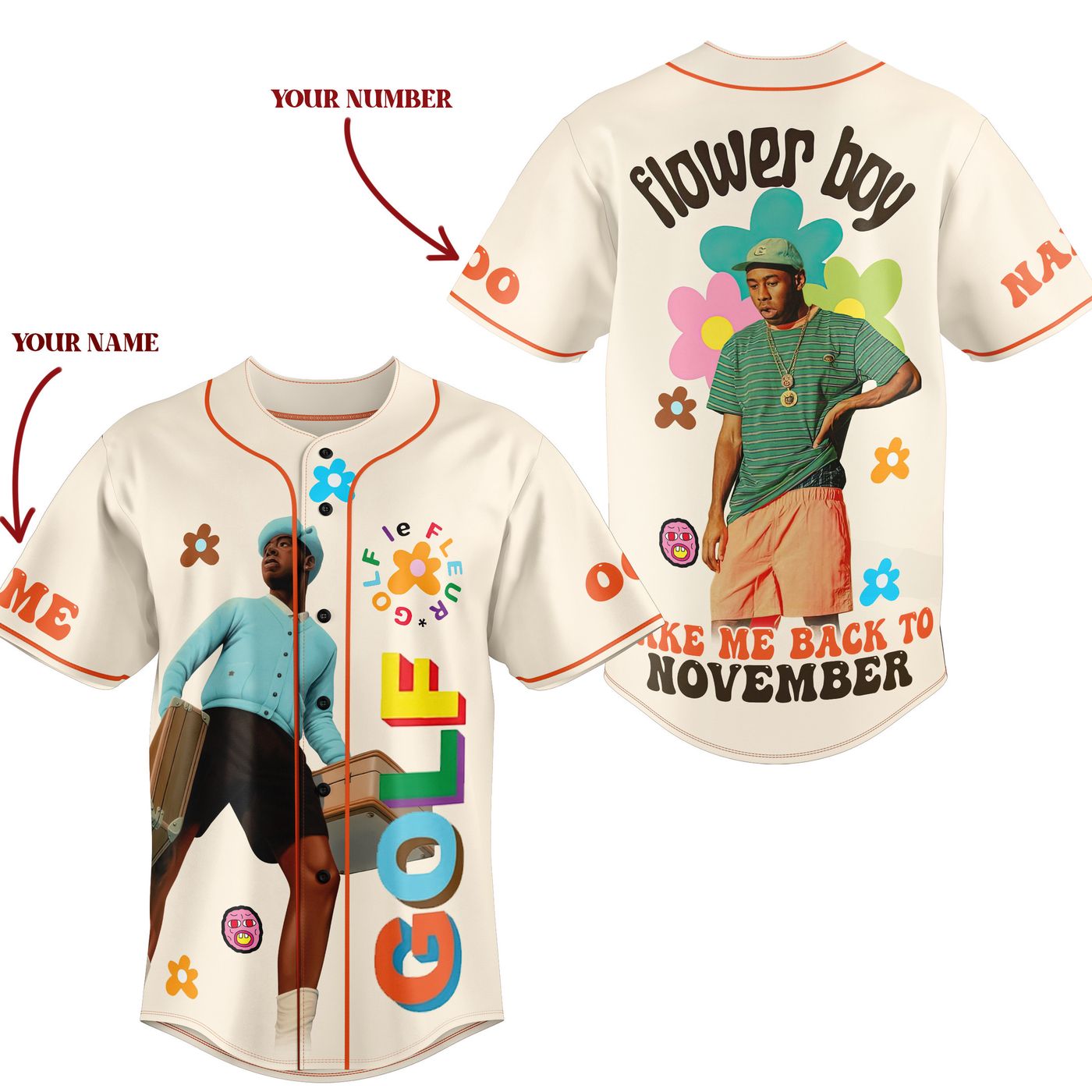 Flower Boy Baseball Jersey For Men Women And Kids Gift Flower Boy Baseball Jersey For Men Women And Kids Gift