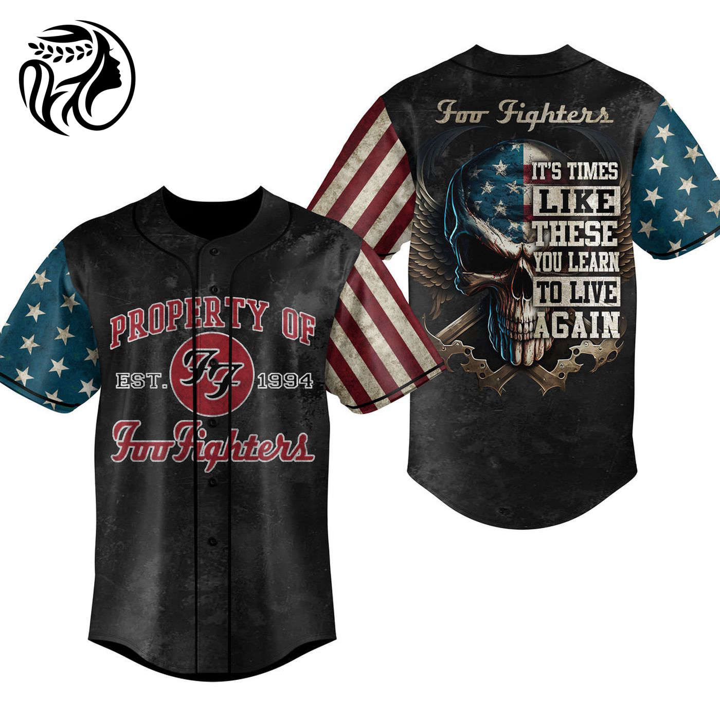 Foo Fighters Baseball Jersey For Men Women And Kids Gift