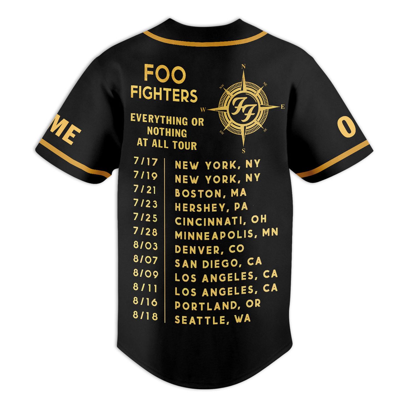 Foo Fighters Baseball Jersey For Men Women And Kids Gift
