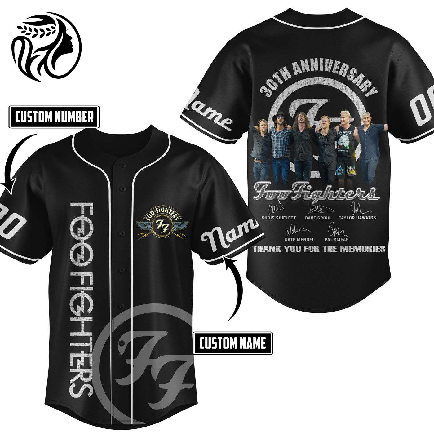 Foo Fighters Baseball Jersey For Men Women And Kids Gift