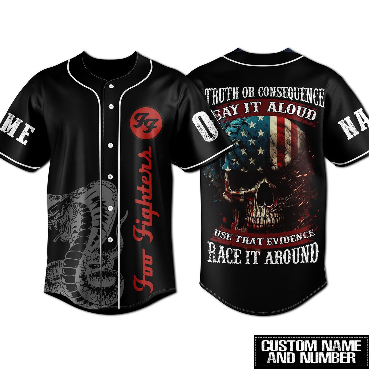 Foo Fighters Baseball Jersey For Men Women And Kids Gift Foo Fighters Baseball Jersey For Men Women And Kids Gift