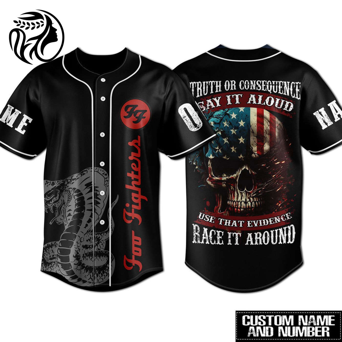 Foo Fighters Baseball Jersey For Men Women And Kids Gift