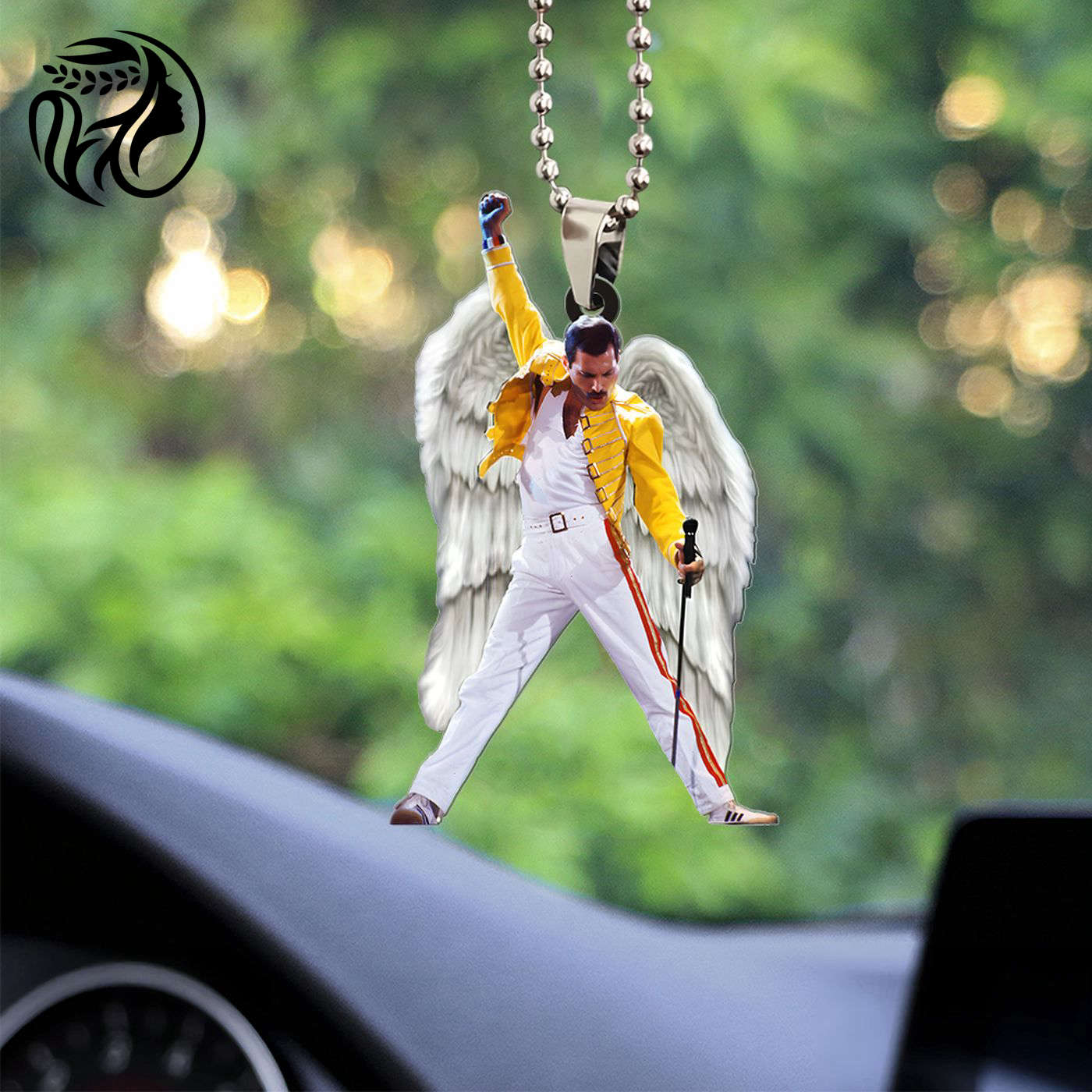 Freddie Mercury Custom Shape 2-sided Acrylic Car Ornament