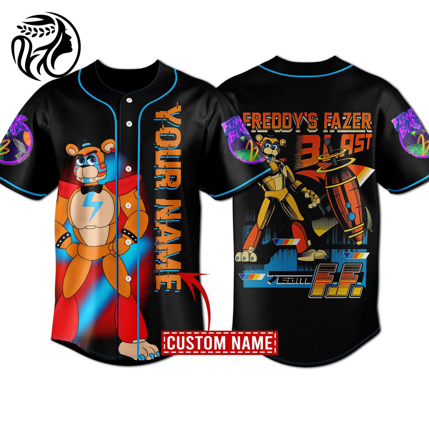 Freddy Fazer Blast Baseball Jersey For Men Women And Kids Gift