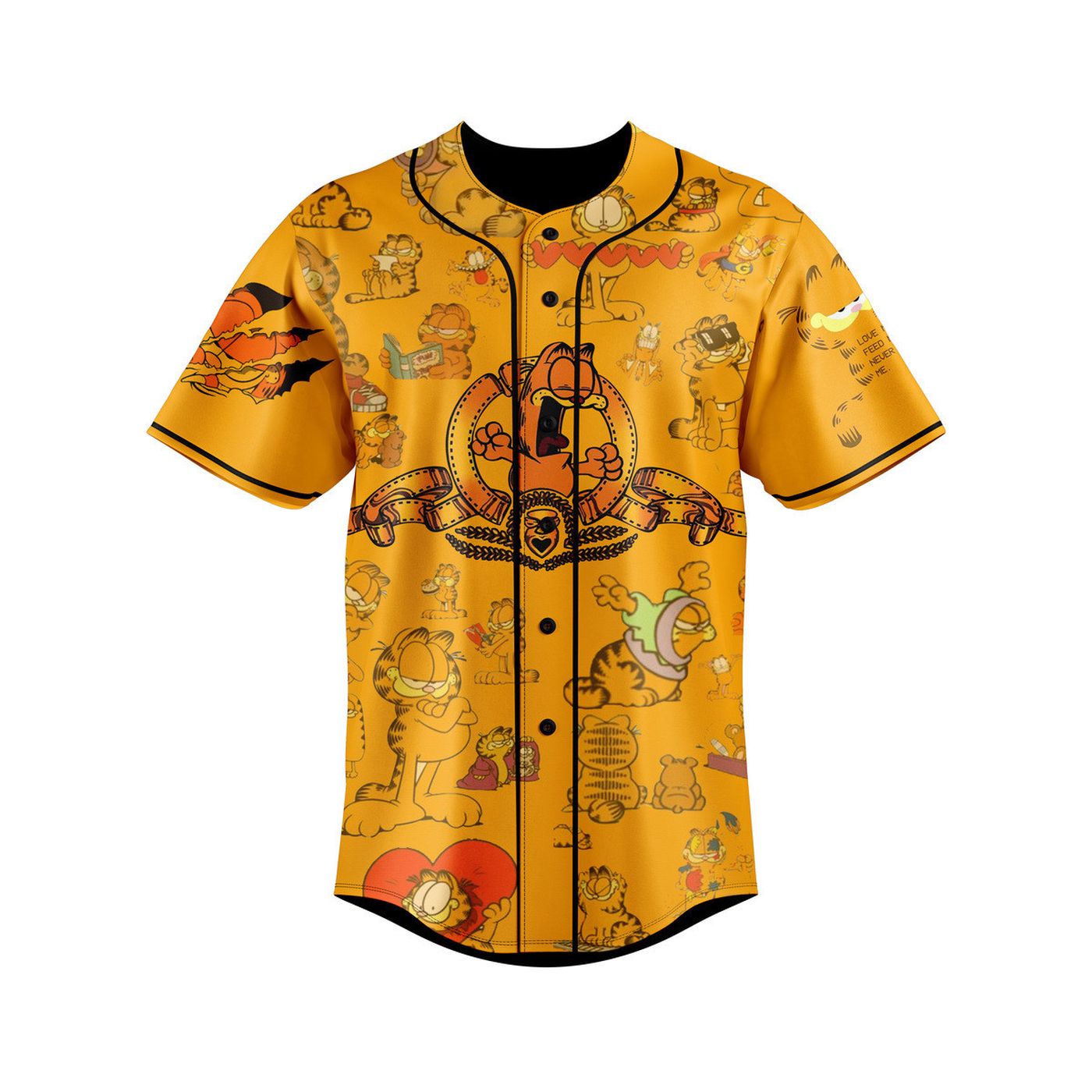 Garfield Baseball Jersey For Men Women And Kids Gift