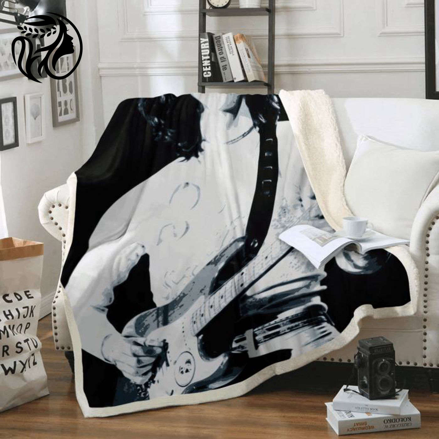 George Harrison Beatles Rock Band Gift Fleece Blanket: Cozy Tribute to the Iconic Musician