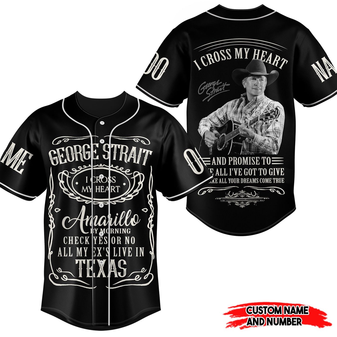 George Strait Baseball Jersey For Men Women And Kids Gift