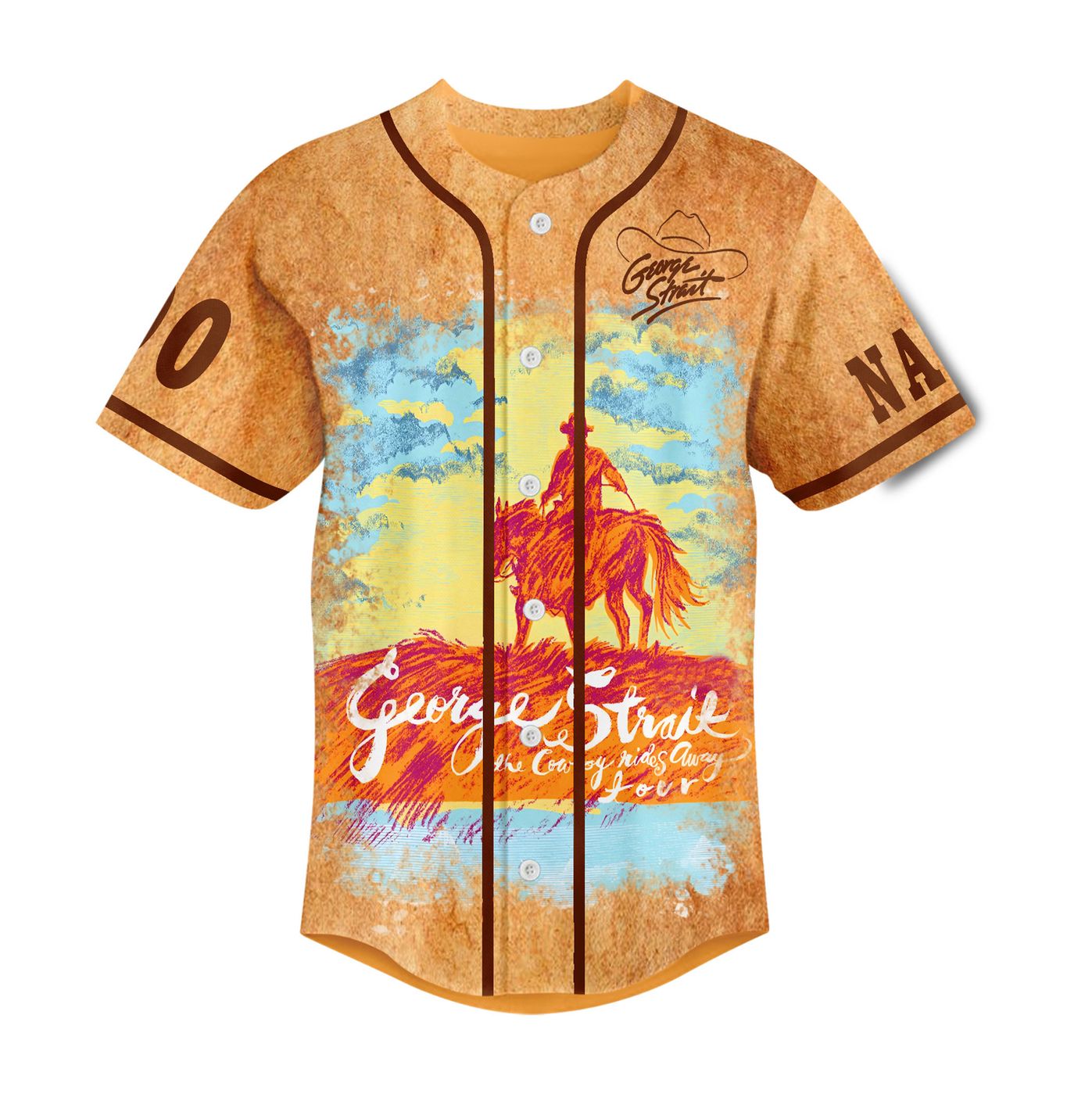 George Strait Baseball Jersey For Men Women And Kids Gift