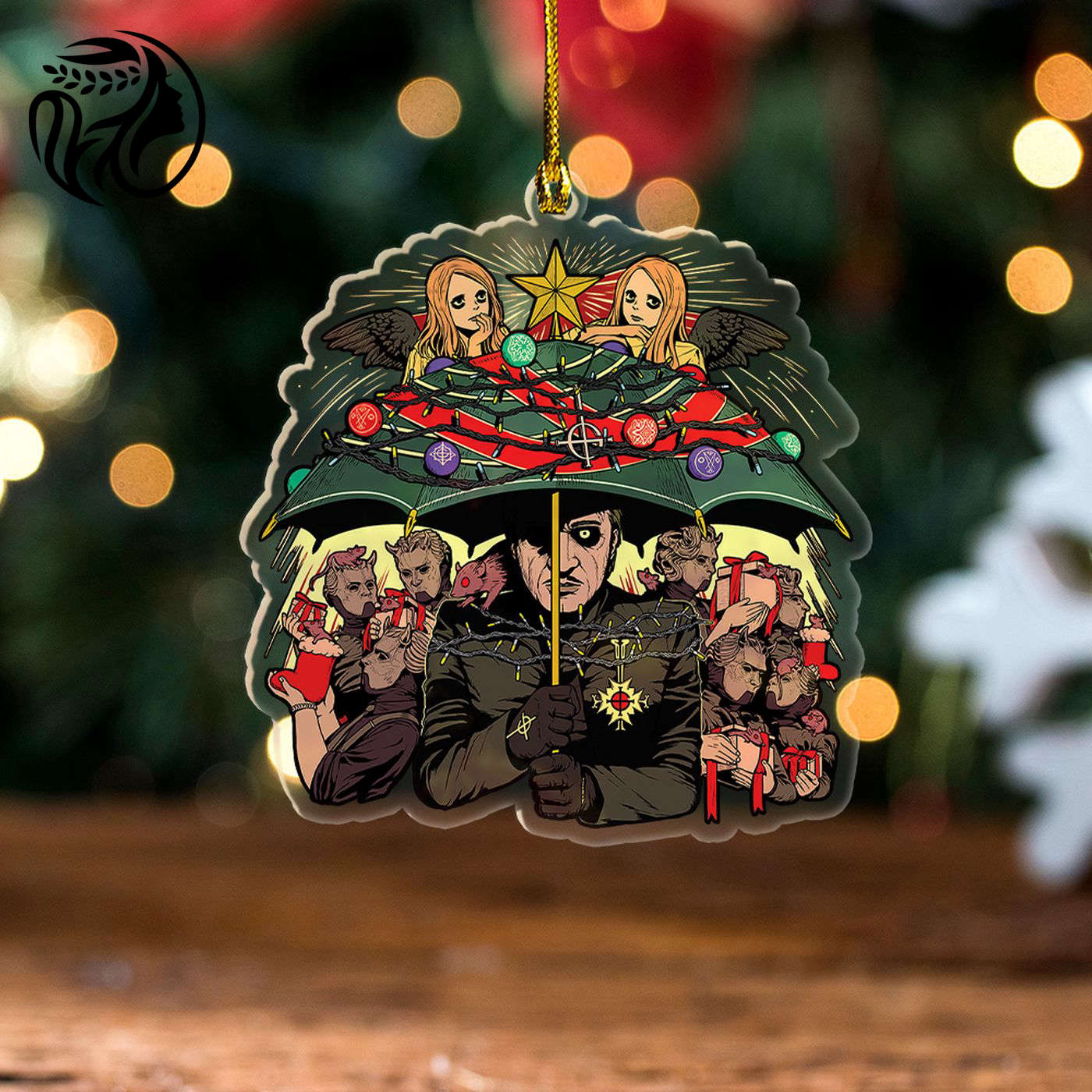 Ghost Band Custom Shape Clear 1-sided Acrylic Ornament.1