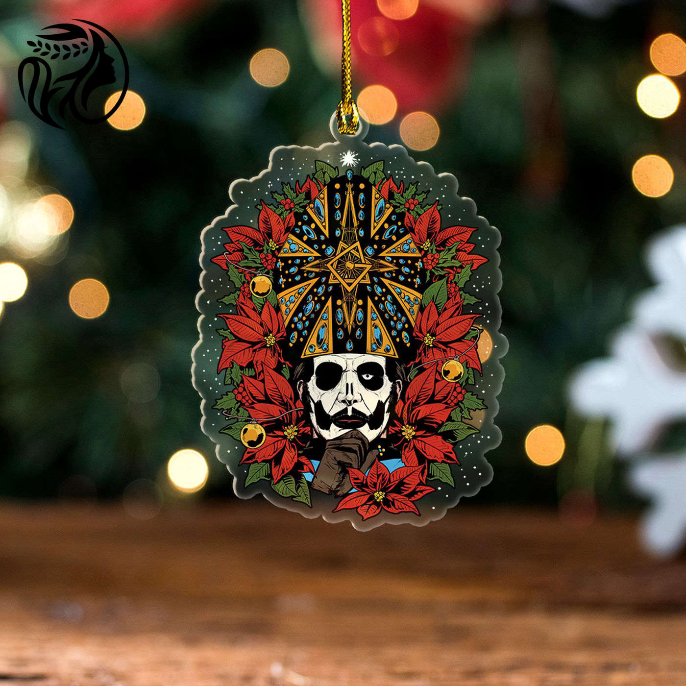 Ghost Band Custom Shape Clear 1-sided Acrylic Ornament.2
