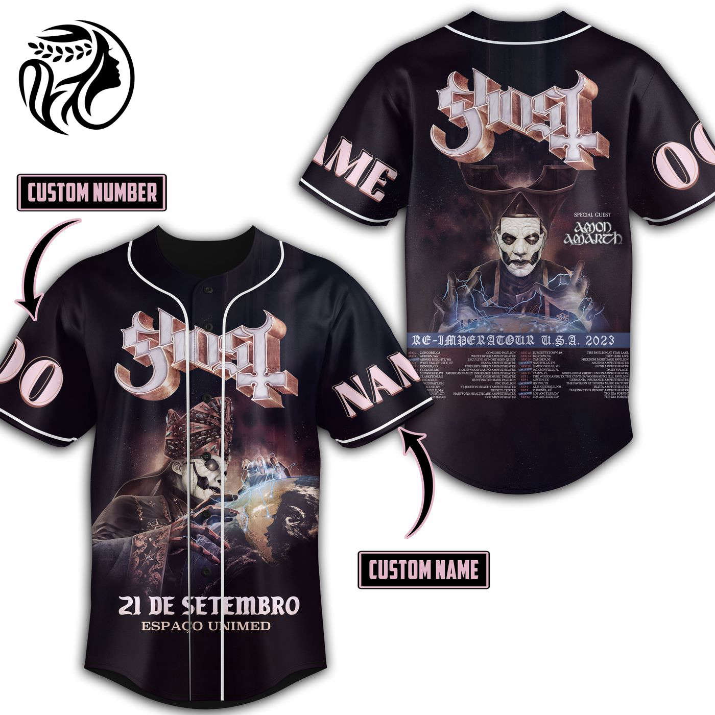 Ghost Baseball Jersey For Men Women And Kids Gift