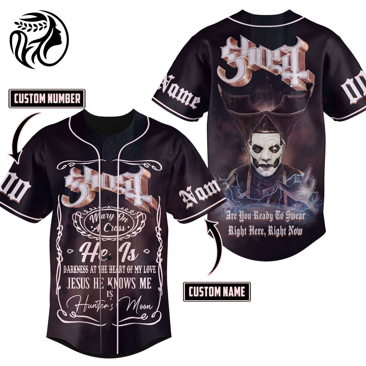 Ghost Baseball Jersey For Men Women And Kids Gift