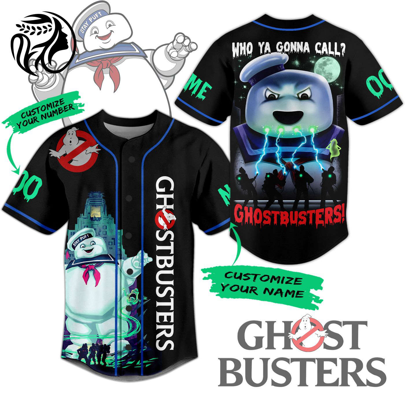 Ghostbusters Baseball Jersey For Men Women And Kids Gift