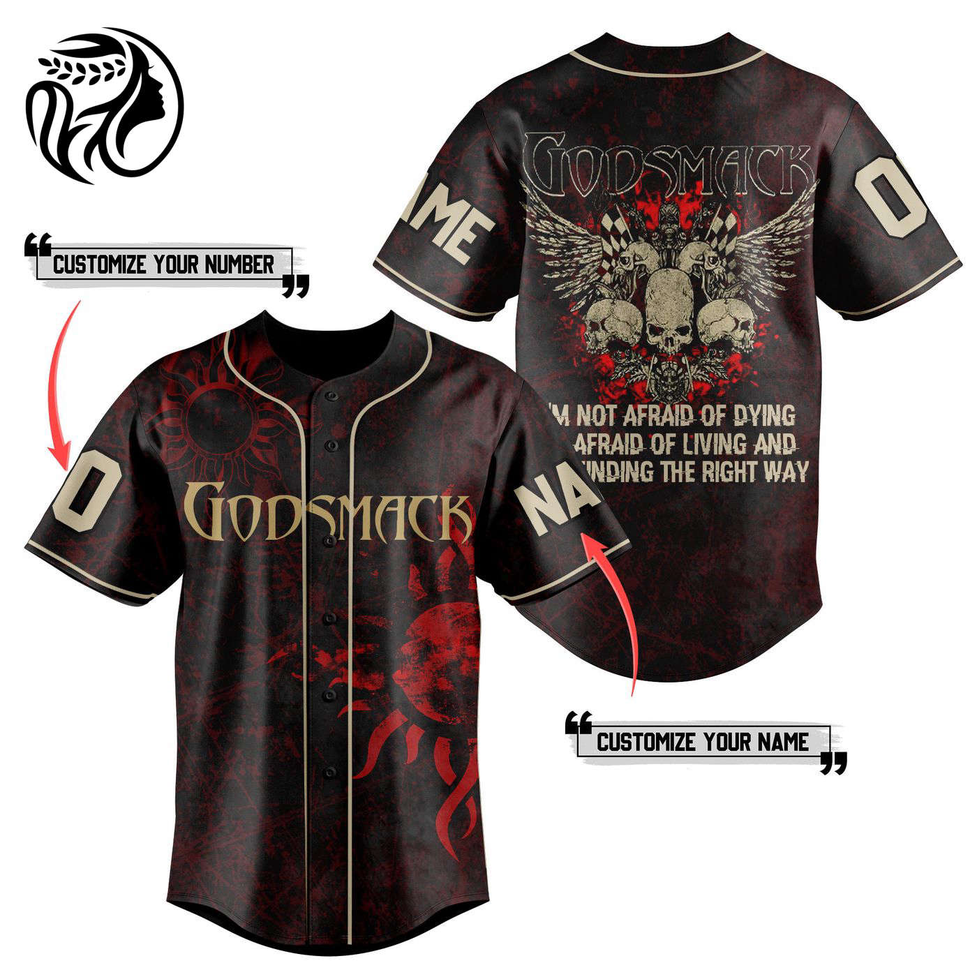 Godsmack Baseball Jersey For Men Women And Kids Gift