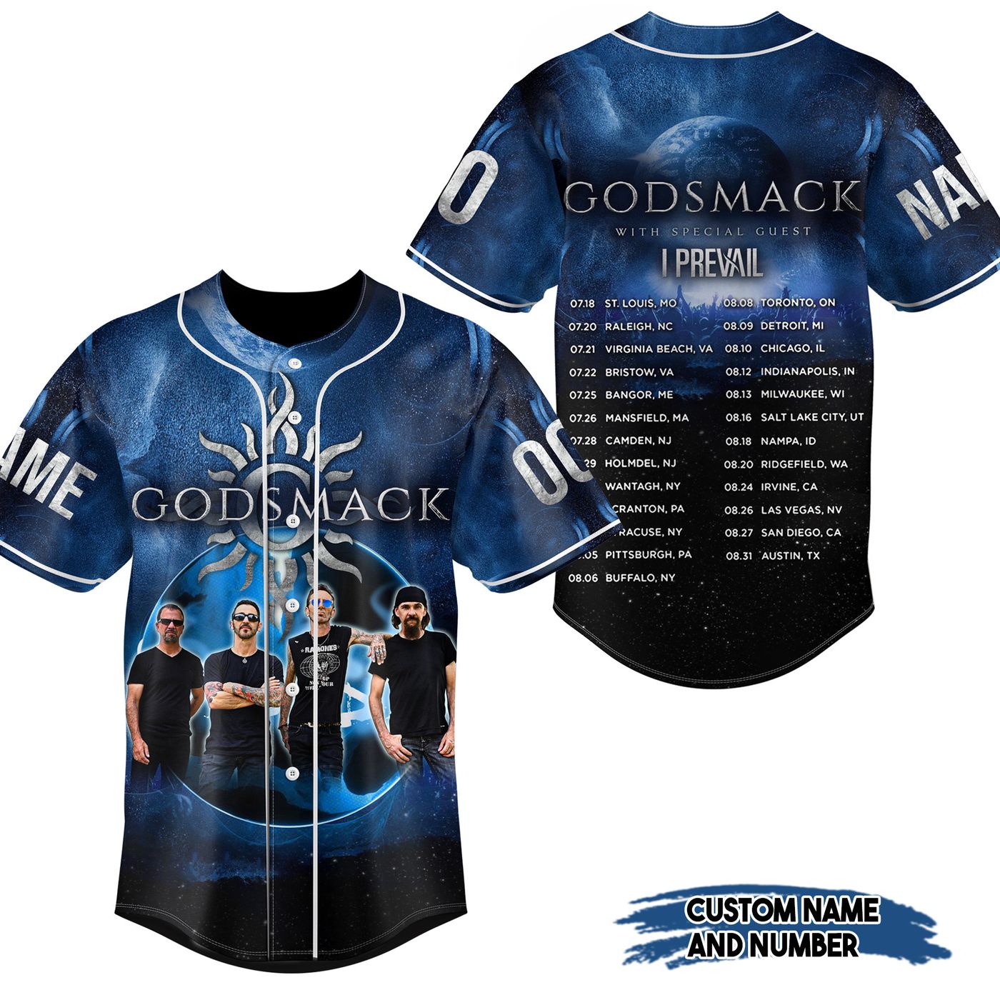 Godsmack Baseball Jersey For Men Women And Kids Gift