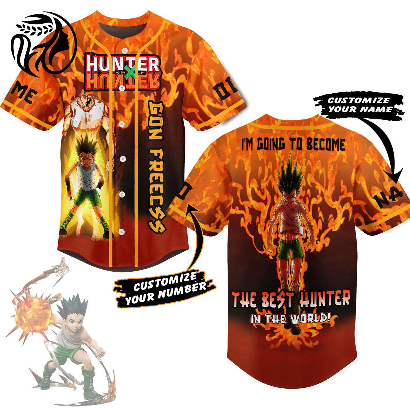 Gon Freecss Baseball Jersey For Men Women And Kids Gift
