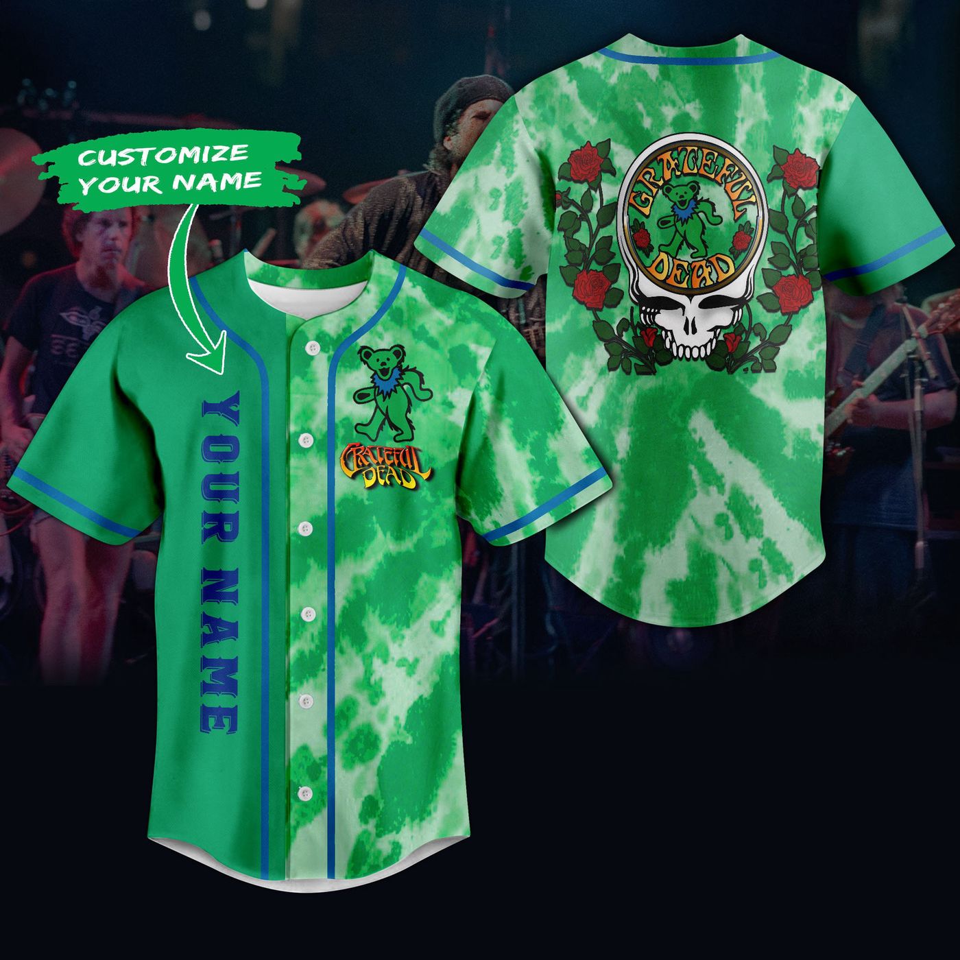 Grateful Dead Baseball Jersey For Men Women And Kids Gift