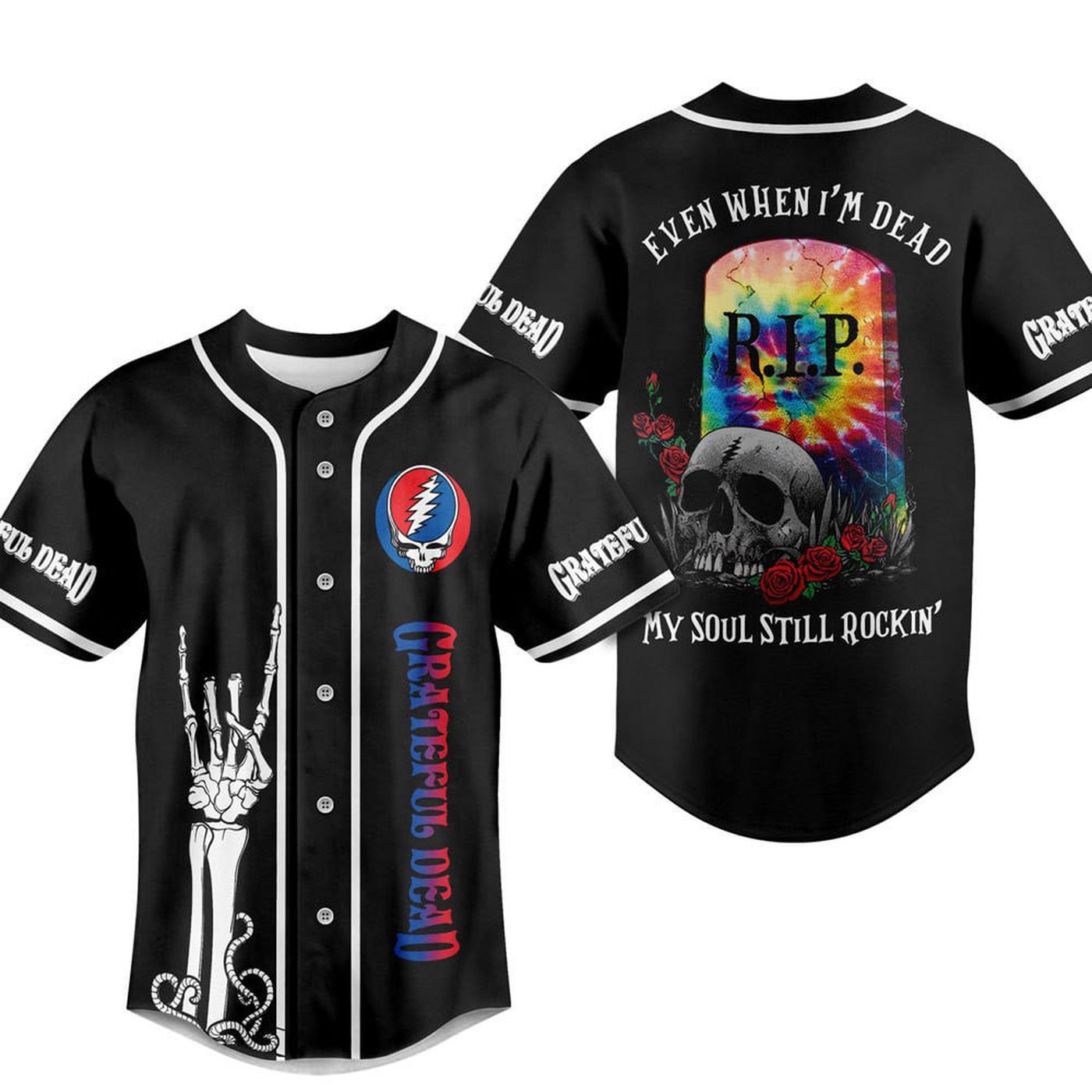 Grateful Dead Baseball Jersey For Men Women And Kids Gift