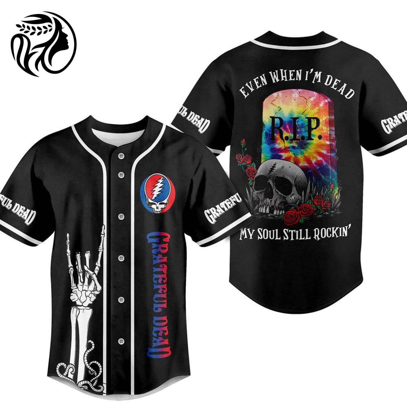 Grateful Dead Baseball Jersey For Men Women And Kids Gift
