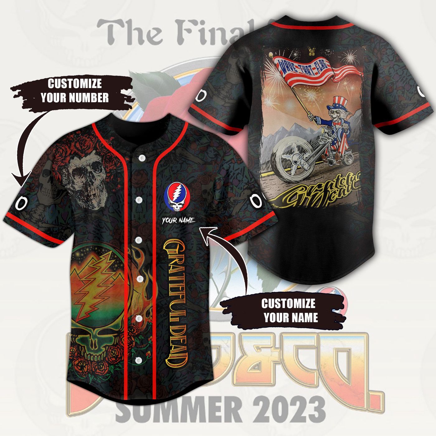 Grateful Dead Baseball Jersey For Men Women And Kids Gift