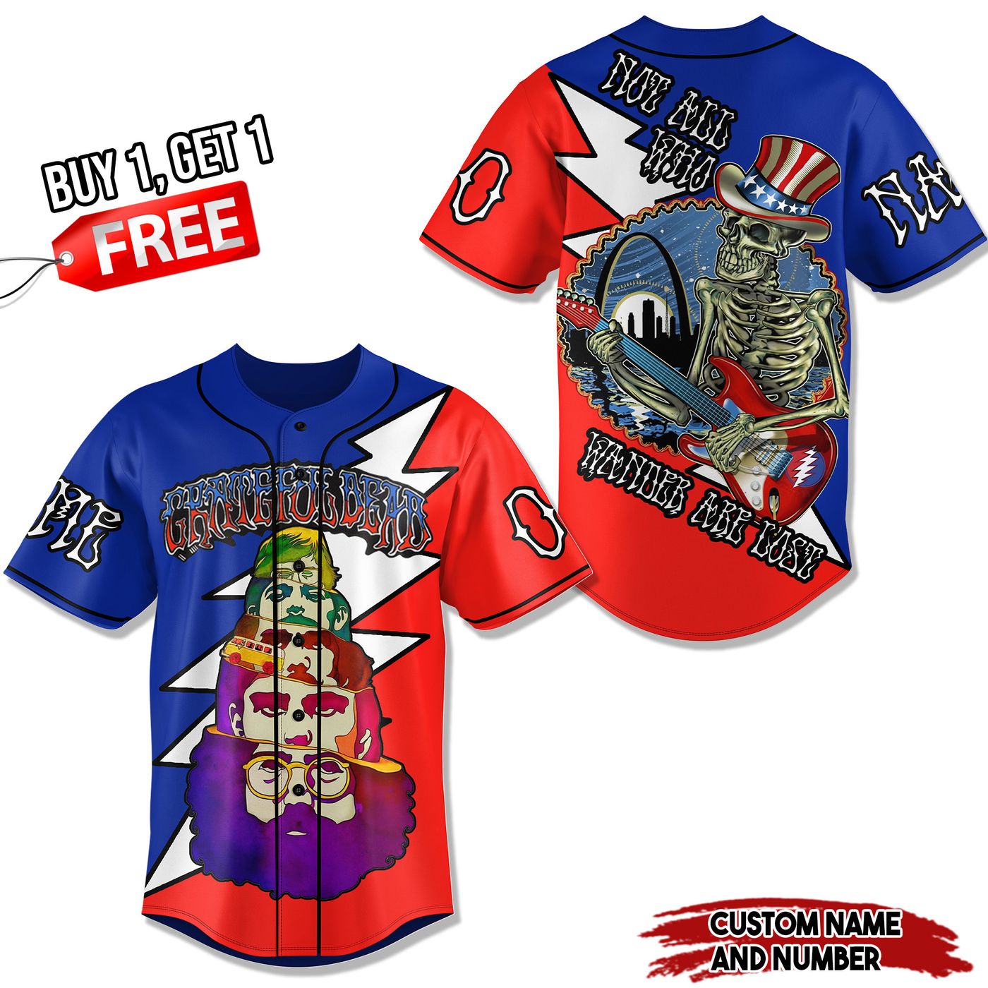 Grateful Dead Baseball Jersey For Men Women And Kids Gift Grateful Dead Baseball Jersey For Men Women And Kids Gift