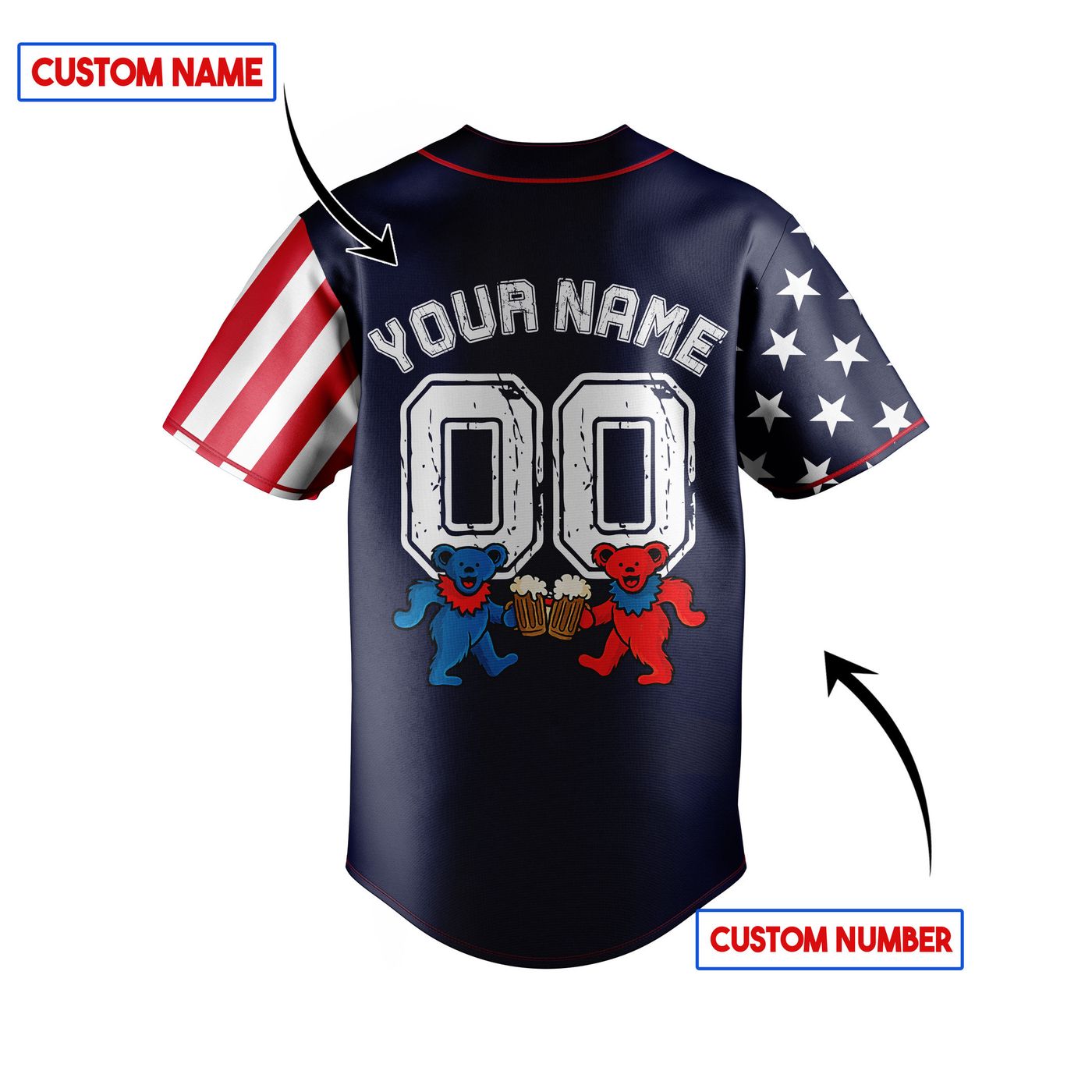 Grateful Dead Baseball Jersey For Men Women And Kids Gift