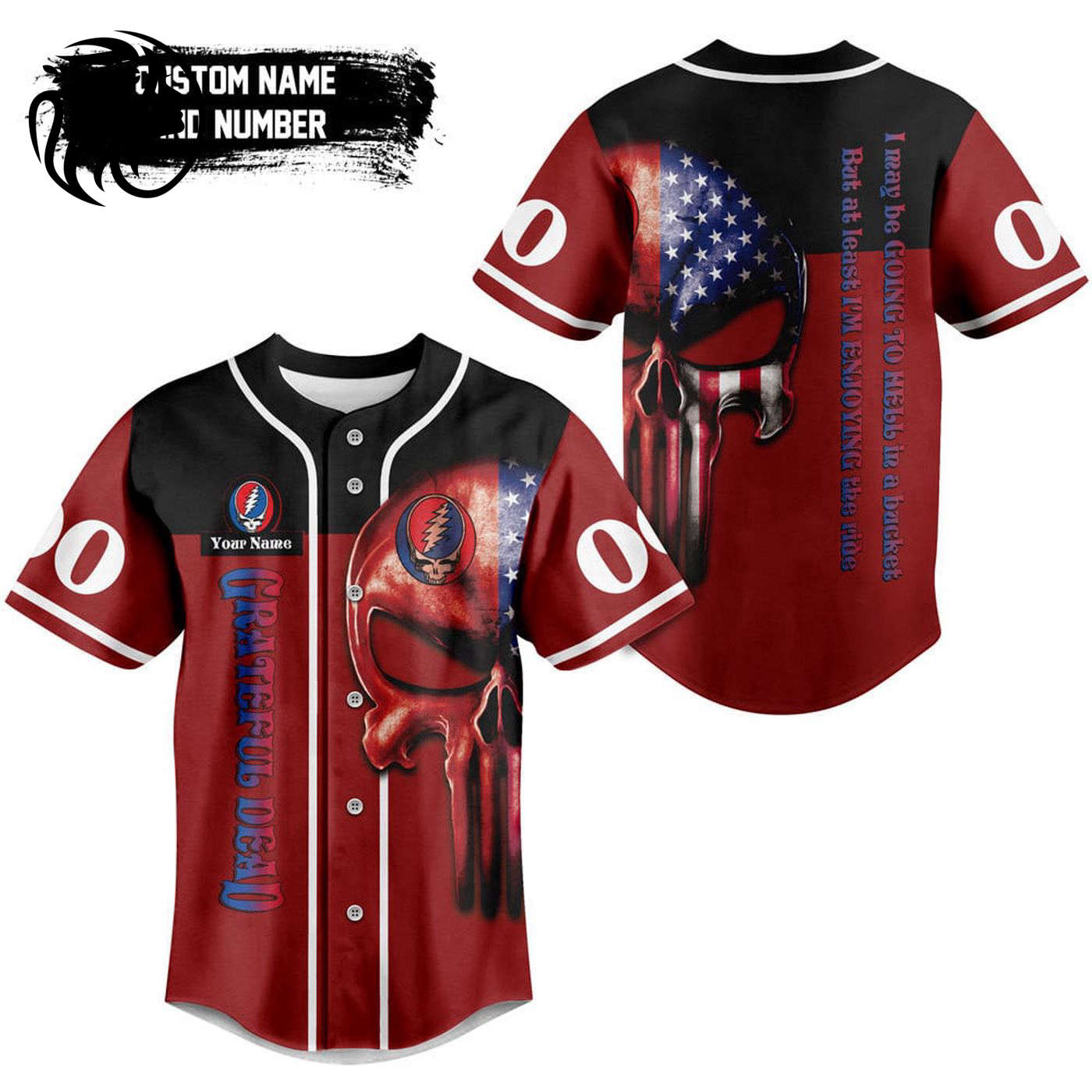 Grateful Dead Baseball Jersey For Men Women And Kids Gift