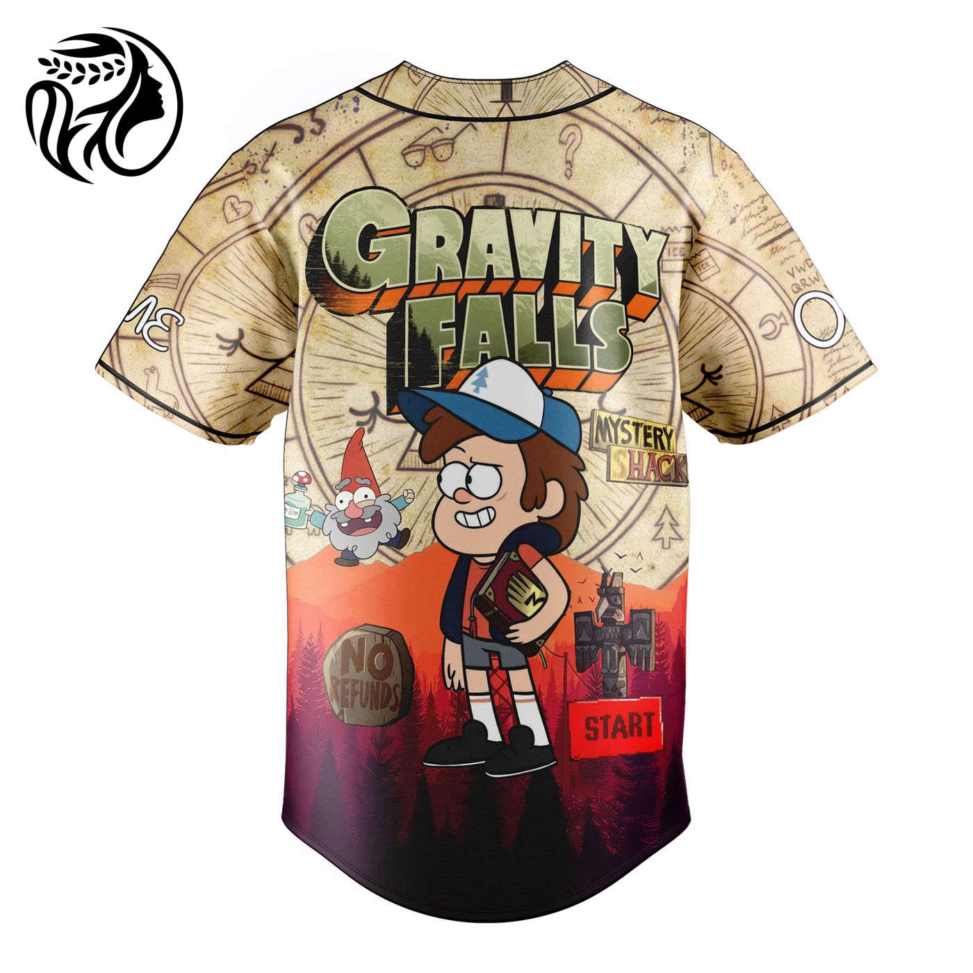 Gravity Falls Baseball Jersey For Men Women And Kids Gift