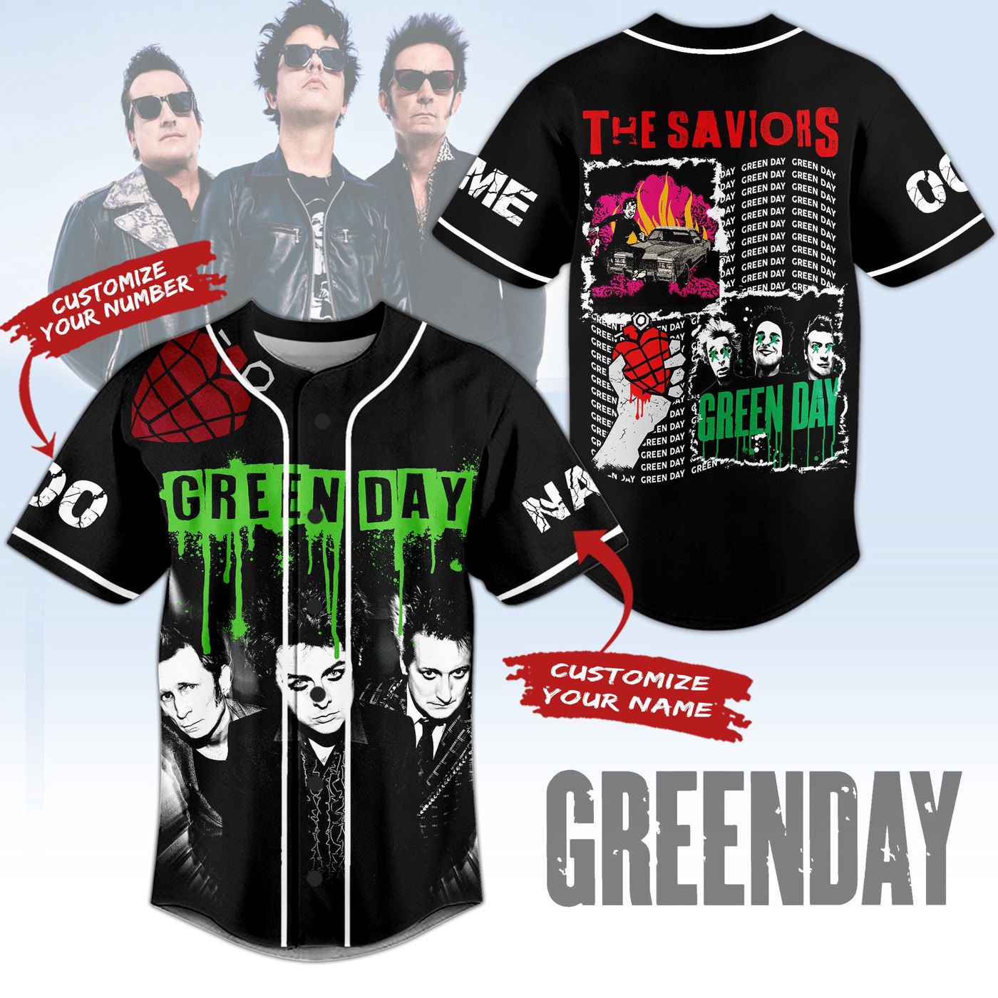 Green Day Baseball Jersey For Men Women And Kids Gift Green Day Baseball Jersey For Men Women And Kids Gift