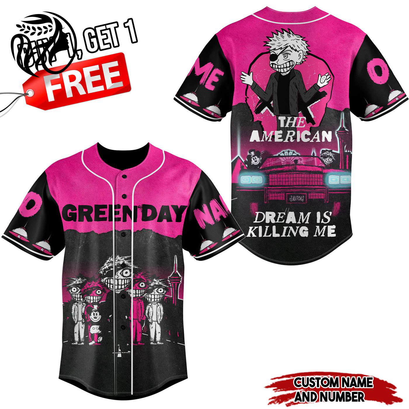 Green Day Baseball Jersey For Men Women And Kids Gift