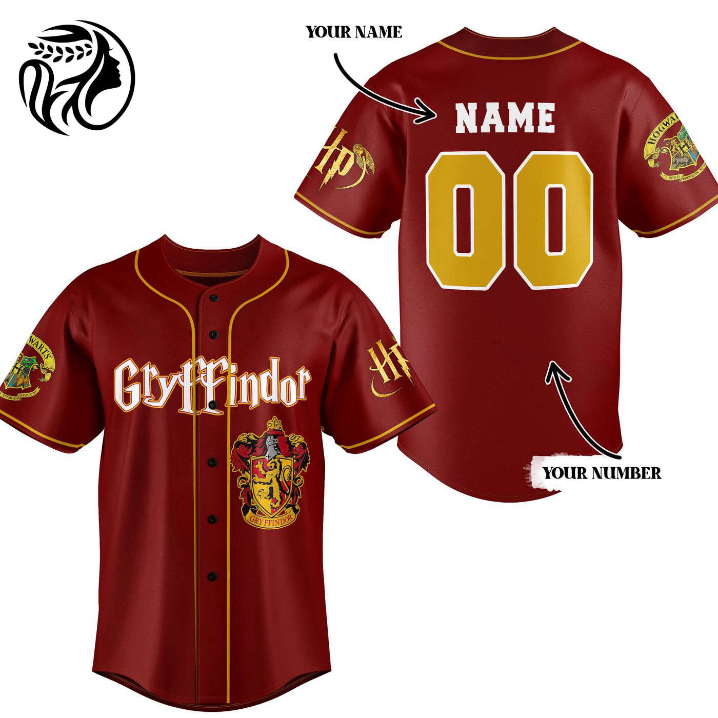 Gryffindor Baseball Jersey For Men Women And Kids Gift