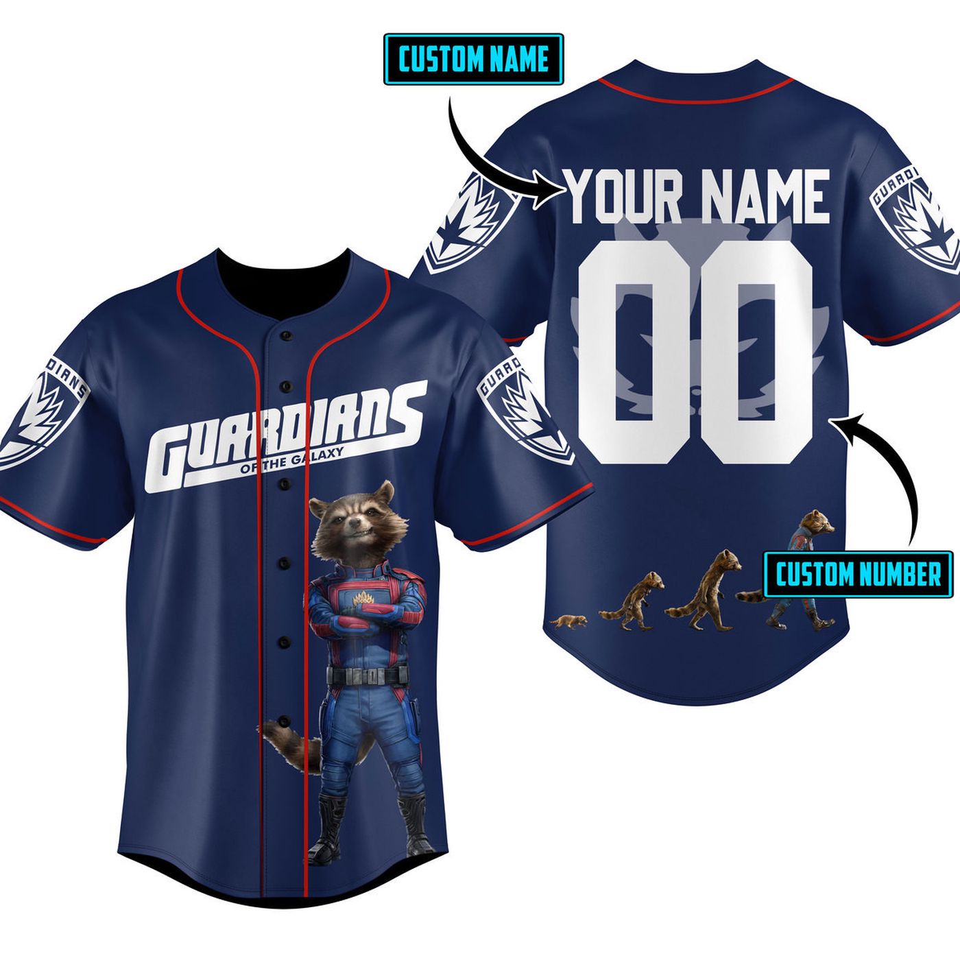 Guardians of the Galaxy Baseball Jersey For Men Women And Kids Gift