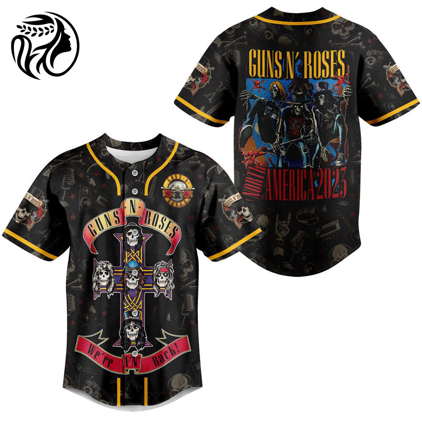 Guns N Roses Baseball Jersey For Men Women And Kids Gift