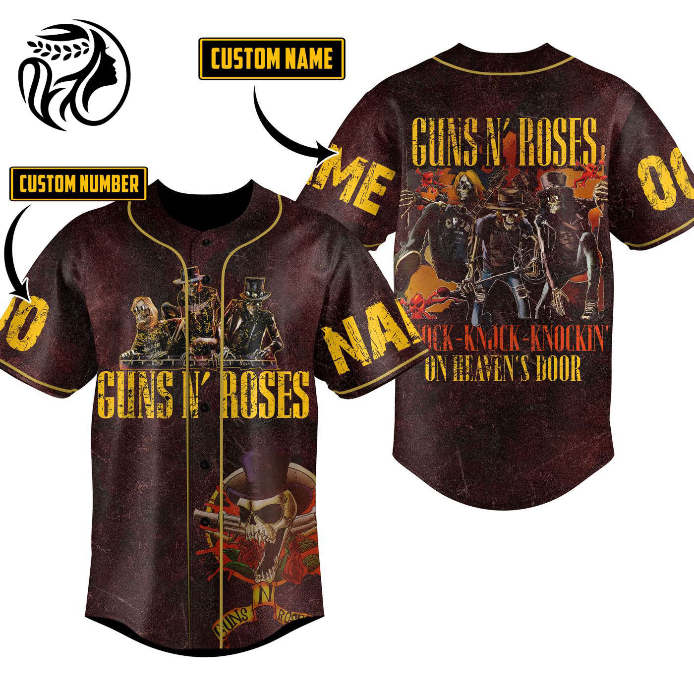 Guns N Roses Baseball Jersey For Men Women And Kids Gift