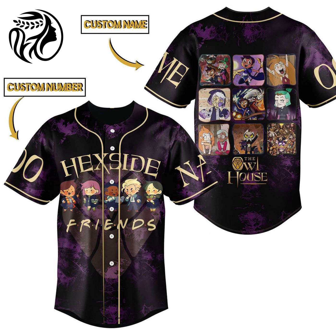 Hexside Friends Baseball Jersey For Men Women And Kids Gift