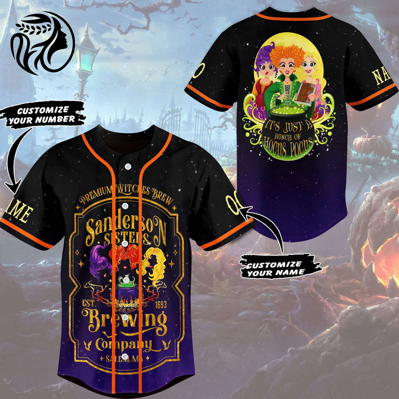 Hocus Pocus Baseball Jersey For Men Women And Kids Gift