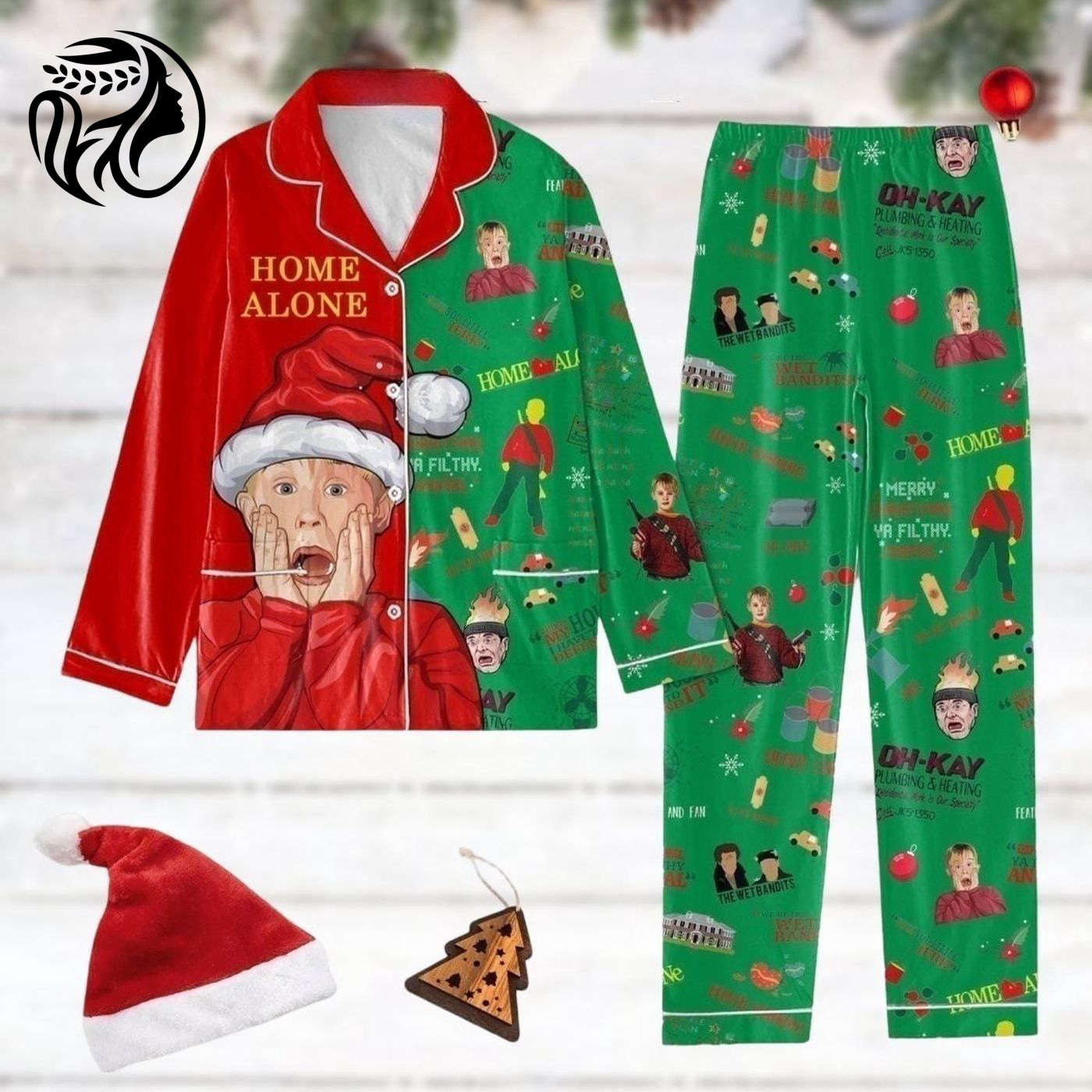 Home Alone Xmas Pajamas: Funny Movie Holiday PJ Set – Perfect Xmas Gift!