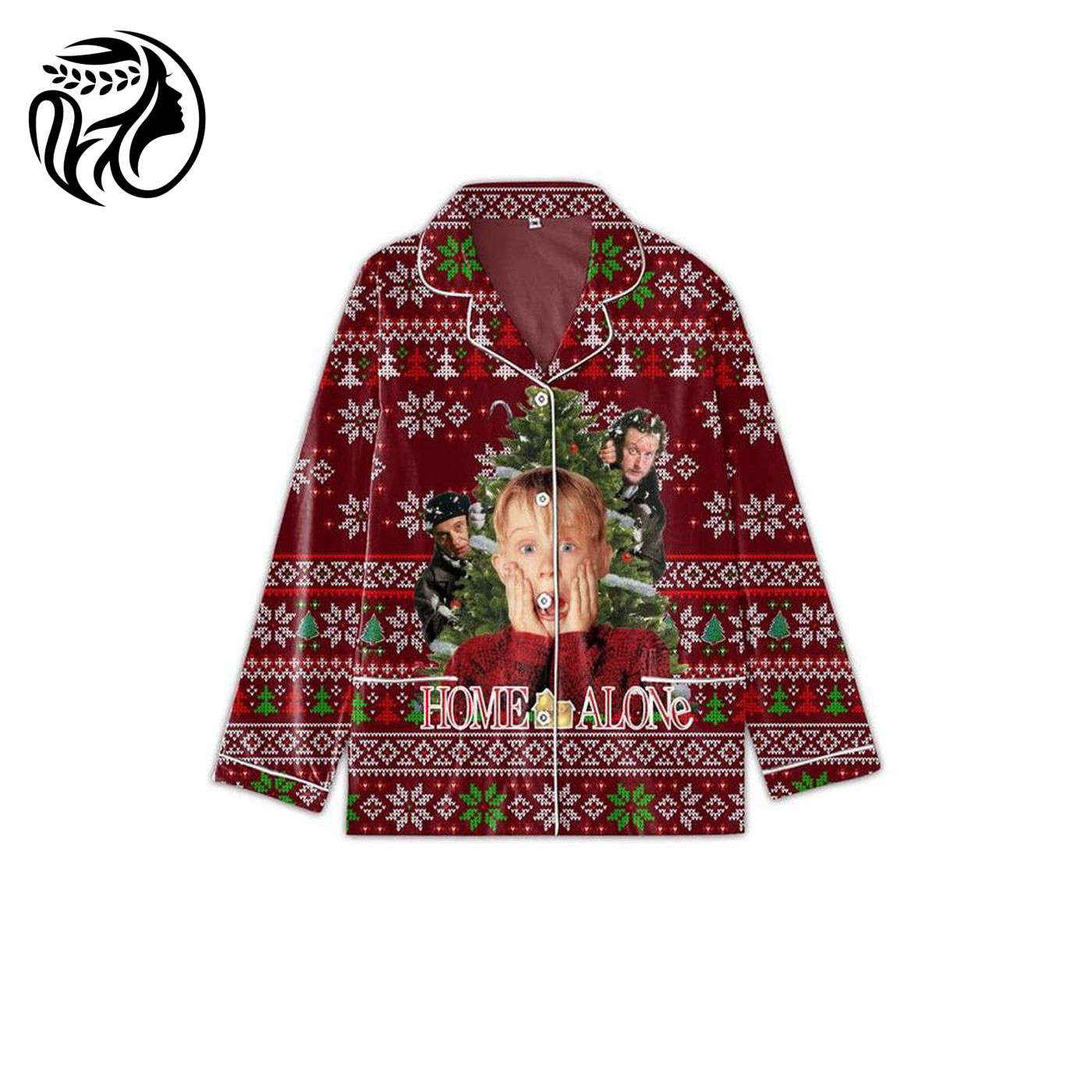 Cozy Home Alone Red Christmas Pajamas Set – Perfect for Christmas Movie Nights!