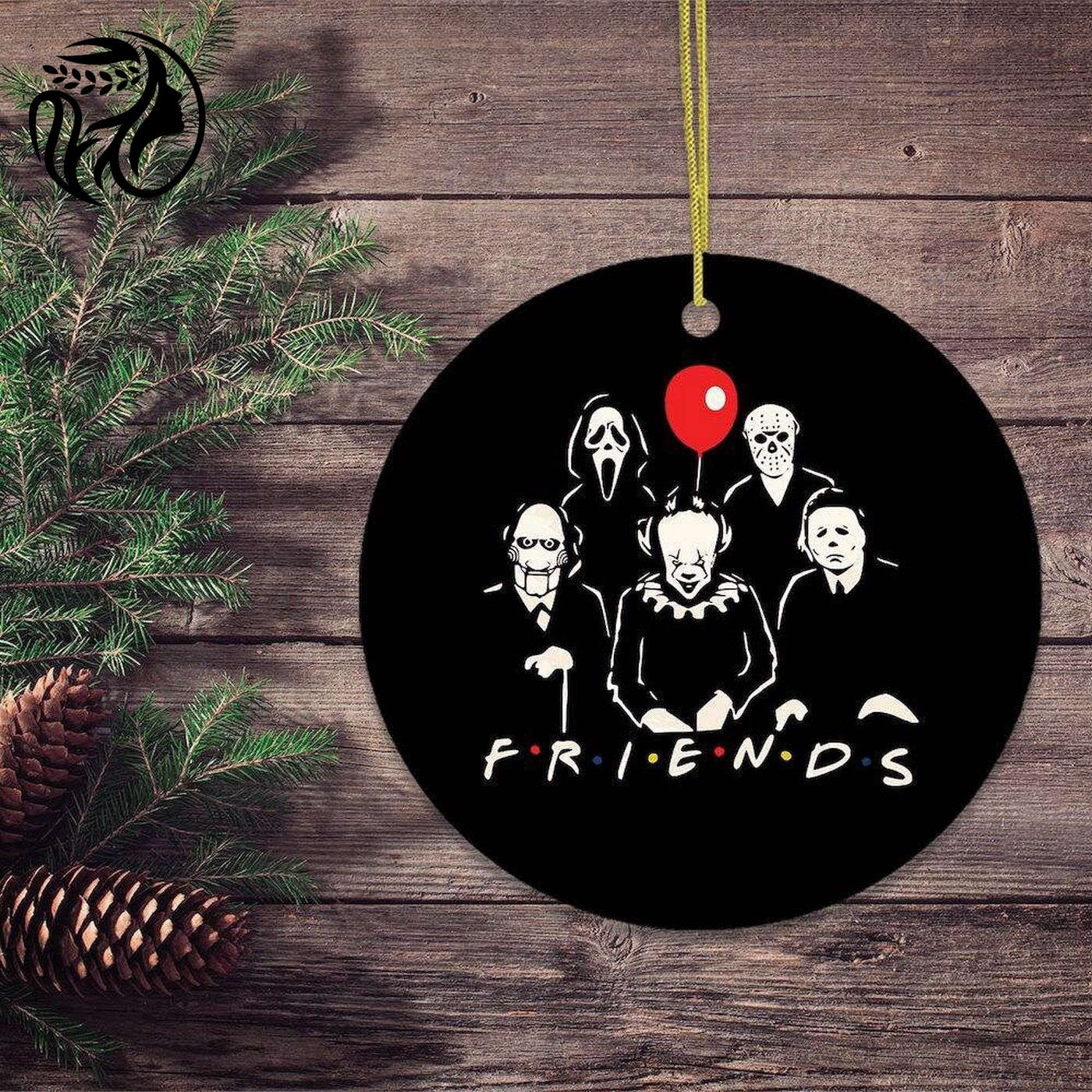 Spooky Horror Movie Villains Ornament: Terrifying Christmas Decoration