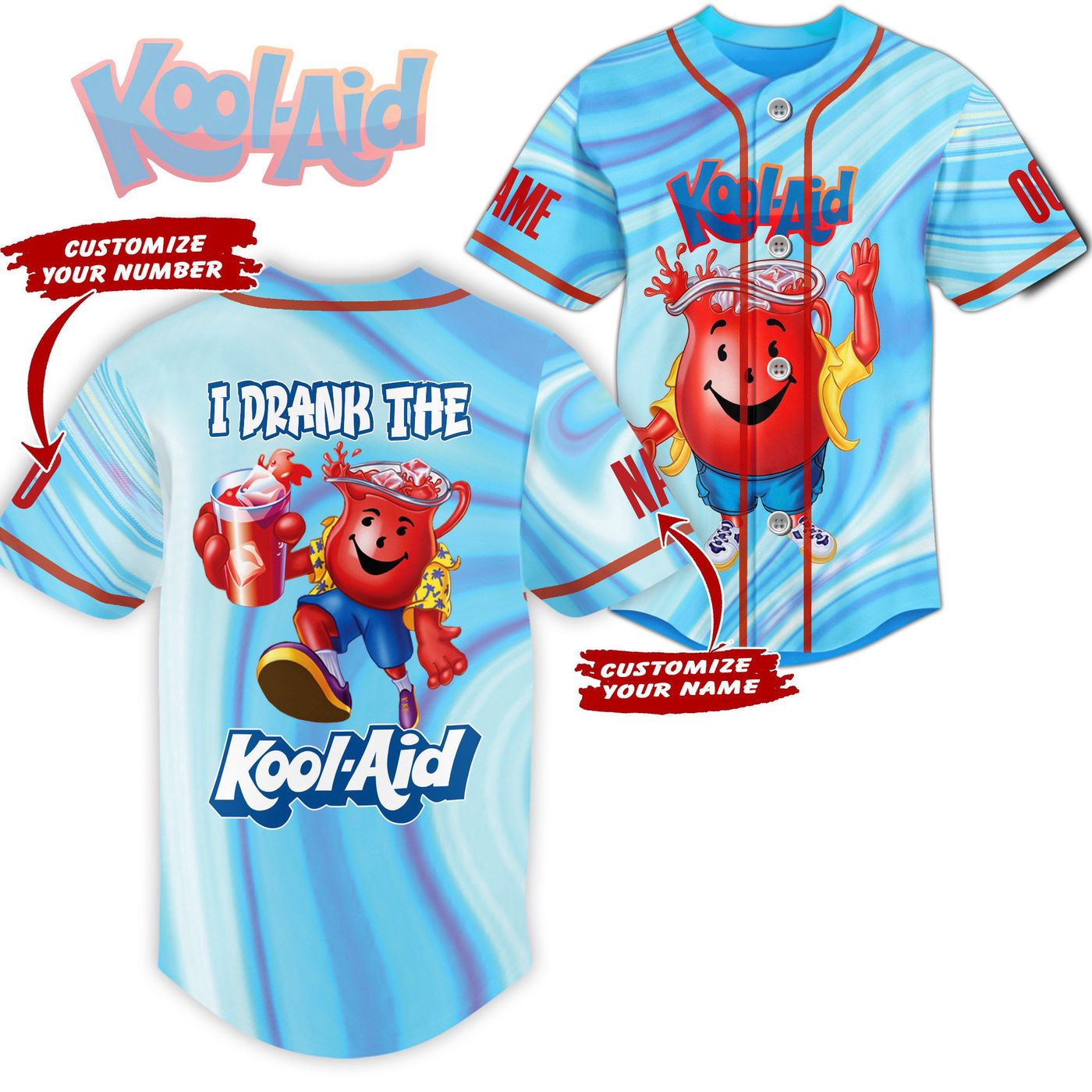 I Drank The Kool Aid Baseball Jersey For Men Women And Kids Gift I Drank The Kool Aid Baseball Jersey For Men Women And Kids Gift
