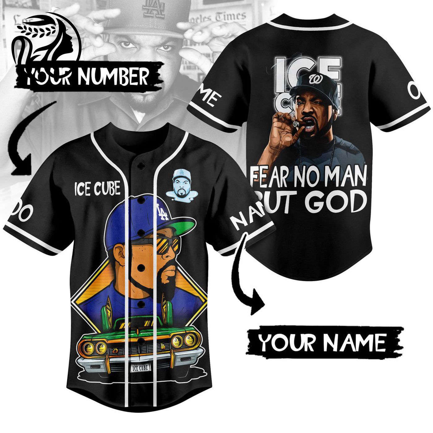 Ice Cube Baseball Jersey For Men Women And Kids Gift