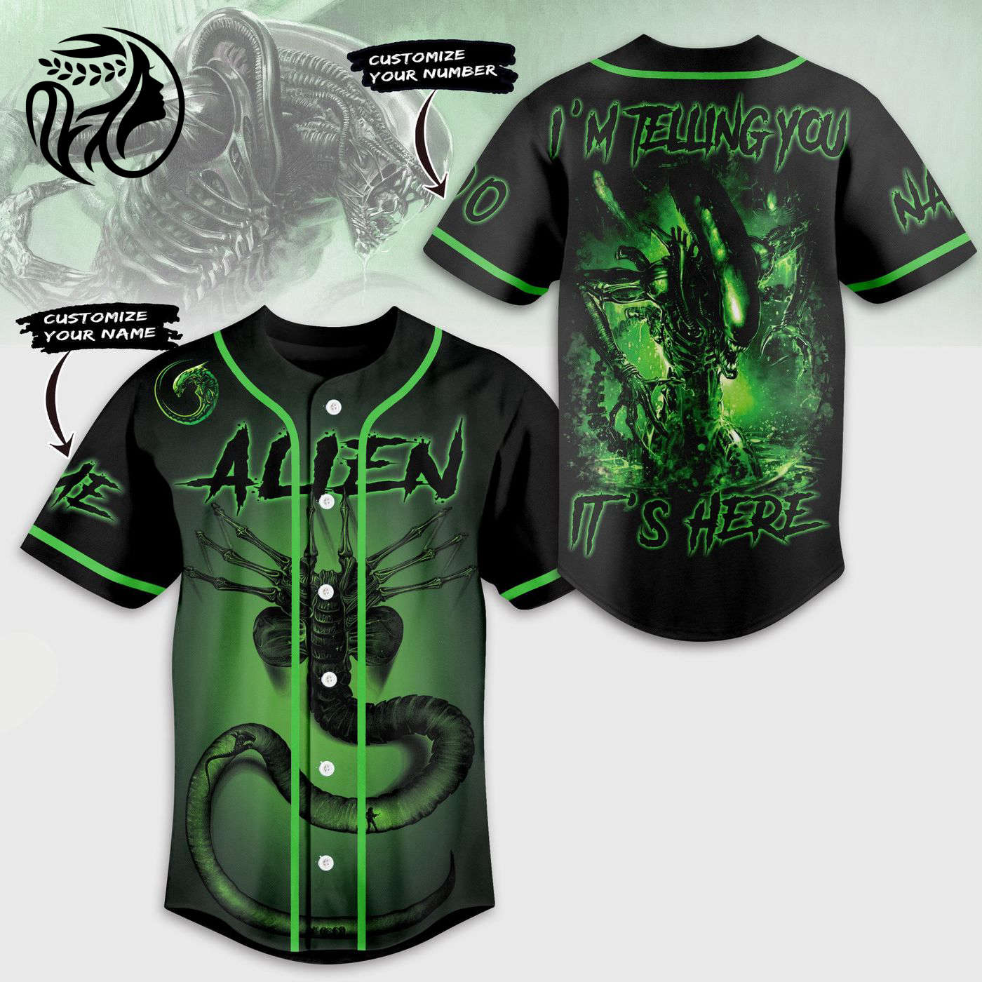 Im Telling You Its Here Alien Baseball Jersey For Men Women And Kids Gift